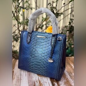 $355 SALE PRICE BRAHMIN Small Caroline Electric Blue Ateague NWT $355 FIRM SALE$